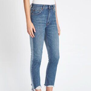 IRO Argan Denim Jeans with Frayed Hem Two-Toned Size 29